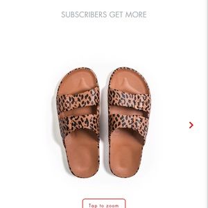 Freedom moses leopard slides size 37/38